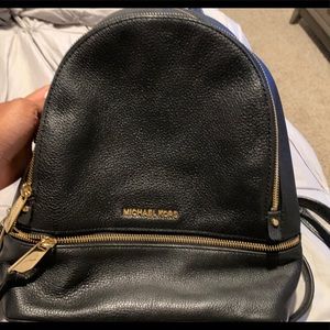Micheal kors black backpack
